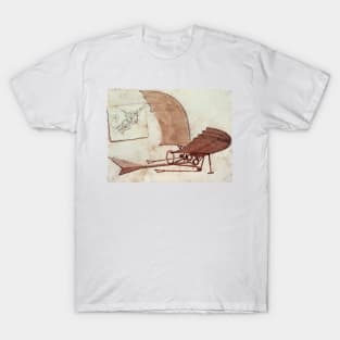 Da Vinci's flying machine T-Shirt